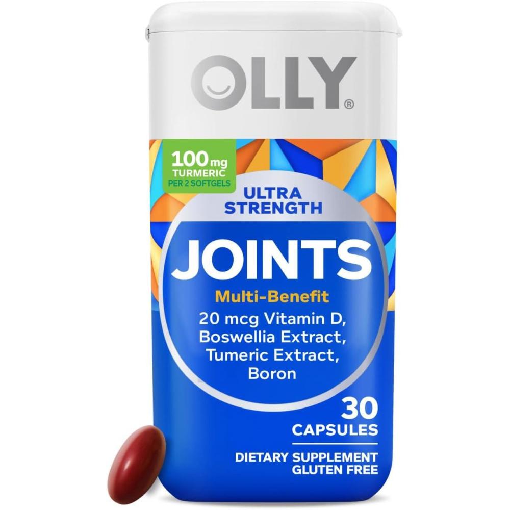 imageOLLY Ultra Joint Softgels Boswellic Extract Turmeric Vitamin D Boron 30 Day Supply  30ctNutritional Supplement