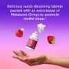 OLLY Extra Strength Sleep Fast Dissolve Tablets, 5mg Melatonin, Vegan, Strawberry – 30ct(30 Count (Pack of 1))