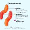 OLLY Hello Happy Gummy Worms, Mood Balance Support, Vitamin D, Saffron, Adult Chewable Supplement, Tropical Zing – 60 Count(90 Count (Pack of 1))