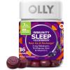 OLLY Immunity Sleep Gummy, Immune and Sleep Support, 3mg Melatonin, Echinacea, Zinc, Vitamin C, Chewable Supplement, Berry – 60 Count(36 Count (Pack of 1))