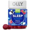 OLLY Kids Sleep Gummy, 0.5mg Melatonin, L Theanine, Chamomile, and Lemon Balm, Childrens Chewable Supplement, Raspberry – 50 Count(Bottle)