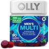 OLLY Men’s Multivitamin Gummy, Vitamins A, C, D, E, B, Zinc, Blackberry Flavor, 45 Day Supply – 90 Count(Blackberry)