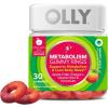 OLLY Metabolism Gummy Rings, Apple Cider Vinegar, Vitamin B12, Chromium, Energy and Digestive Health, Chewable Supplement, Apple Flavor – 30 Count(30 Count (Pack of 1))