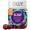 OLLY Muscle Recovery Sleep Gummies, Sleep and Sore Muscle Support, 3mg Melatonin, Tart Cherry, Vitamin D, Berry Flavor – 40 Count(40 Count (Pack of 1))