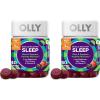OLLY Muscle Recovery Sleep Gummies, Sleep and Sore Muscle Support, 3mg Melatonin, Tart Cherry, Vitamin D, Berry Flavor – 40 Count(40 Count (Pack of 2))