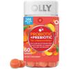 OLLY Probiotic + Prebiotic Gummy, Digestive Support and Gut Health, 500 Million CFUs, Fiber, Adult Chewable Supplement for Men and Women, Peach, 60 Day Supply – 60 Count(60 Count (Pack of 1))