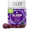 OLLY Restful Sleep Gummy Supplement with Melatonin & L-Theanine Chamomile, Blackberry Zen, 50 Gummies (25 Day Supply) Supports a Healthy Sleep Cycle* (Packaging May Vary)(50 Count (Pack of 1))