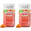 OLLY Ultra Strength Hair Softgels, Supports Hair Health, Biotin, Keratin, Vitamin D, B12, Hair Supplement, 30 Day Supply – 30 Count (Packaging May Vary)(30 Count (Pack of 2))