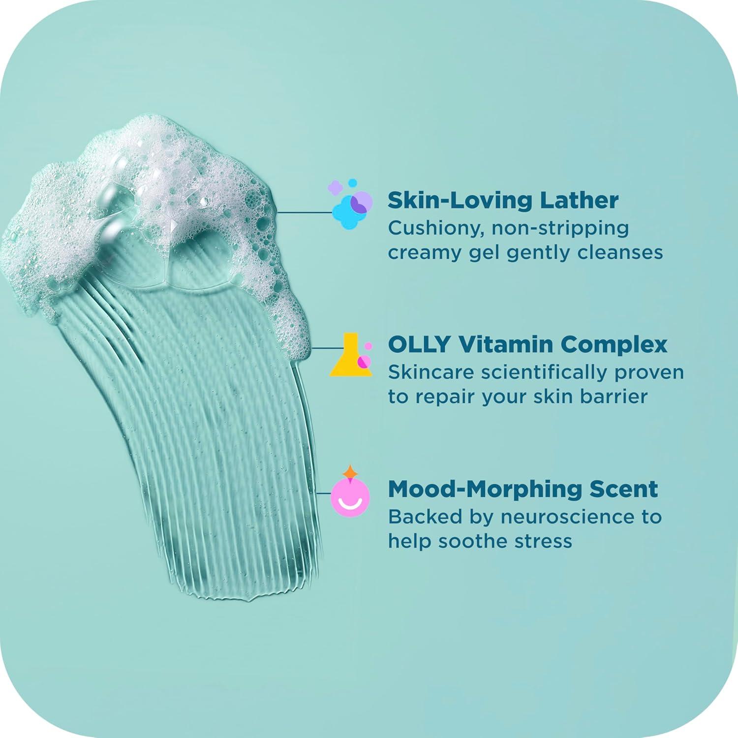 imageOLLY Body Wash Mixed Pack 4 Count to Restore Skin barrier ampamp Hydrate skin 3 oz