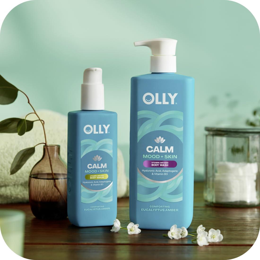 imageOLLY Vitamins Mini Body Serum ampamp Body Wash Mixed Pack 4 Count Repairs Skin Barrier ampamp Soothe Stress TSA Approved