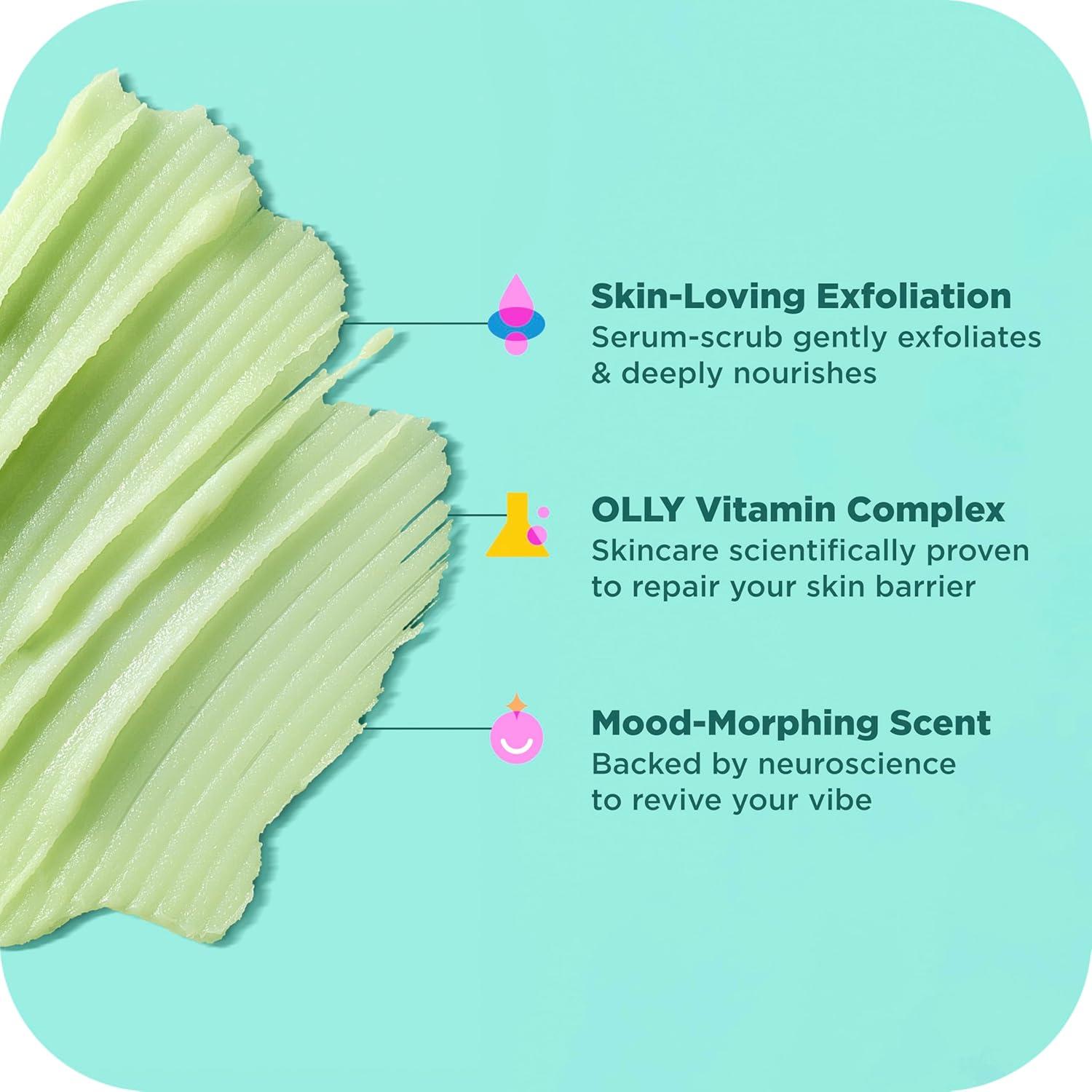 image:imageOLLY Body Wash amp Body Scrub Mini pack 4 Count Hydrate amp Repair Skin Barrier 3 oz