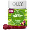 OLLY Daily Energy Gummy, Caffeine Free Cellular Energy Production,* Vitamin B12, CoQ10, Goji Berry, Adult Chewable Supplement, Tropical Passion Flavored, 60 Day Supply – 120 Count(Regular Strength)